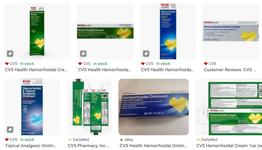 Hemorrhoids Creams Available at CVS