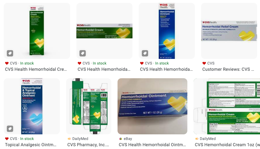 hemorrhoids cream cvs