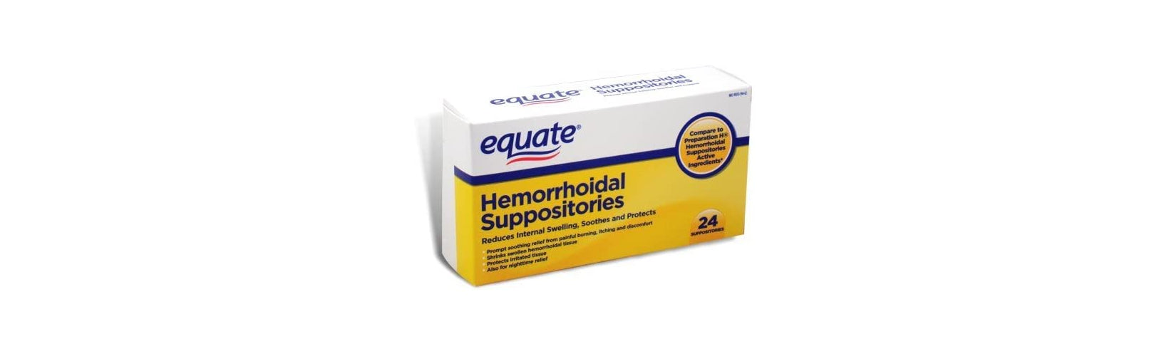 Preparation H Hemorrhoid Symptom Treatment Suppositories, Cocoa Butter, 24  Count 