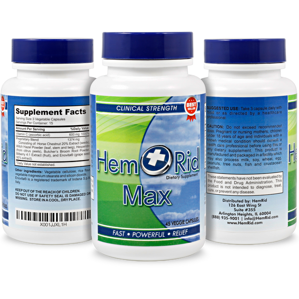 HemRid Max - 3 Bottle Package