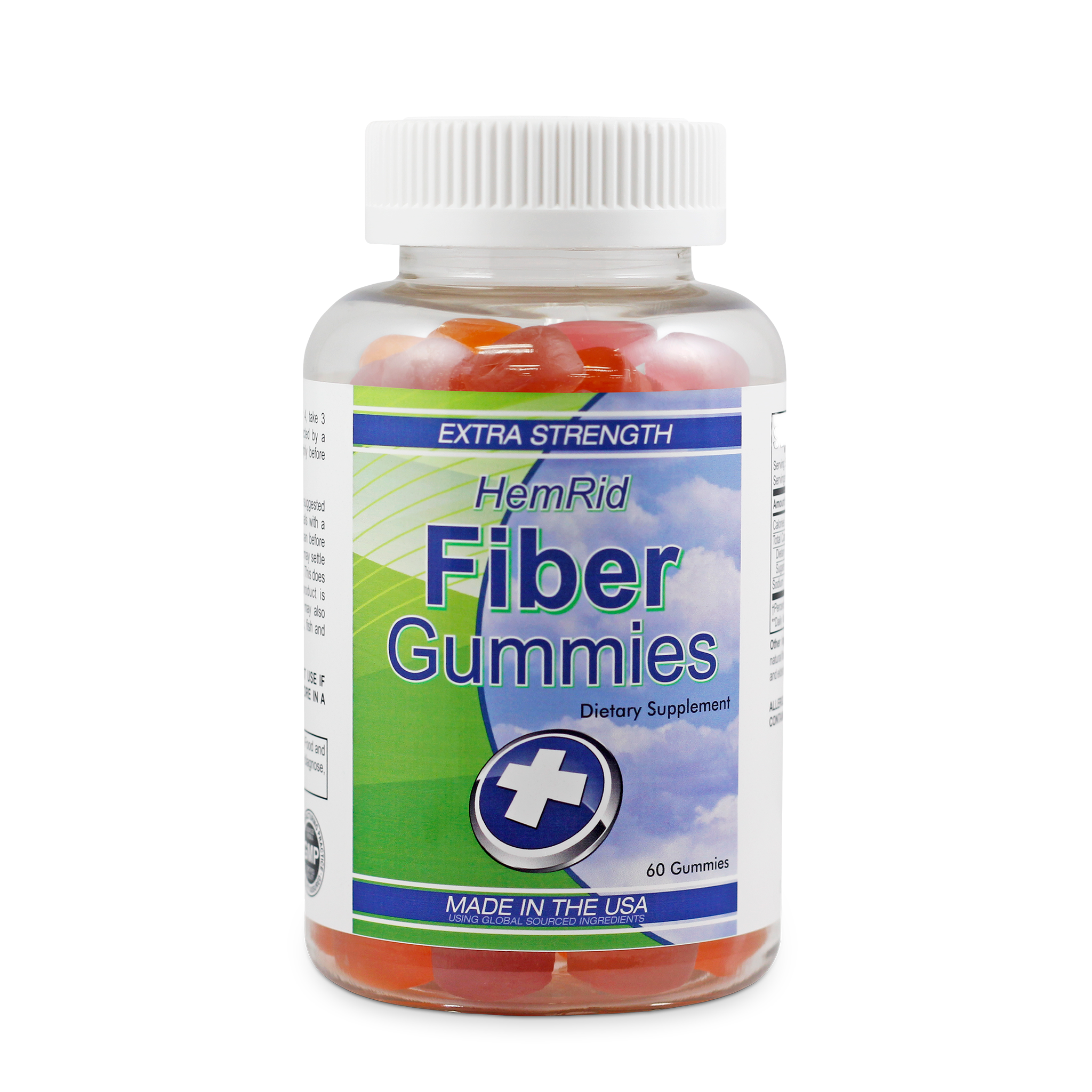HemRid Fiber Gummies for Hemorrhoids - 3 Bottle Package