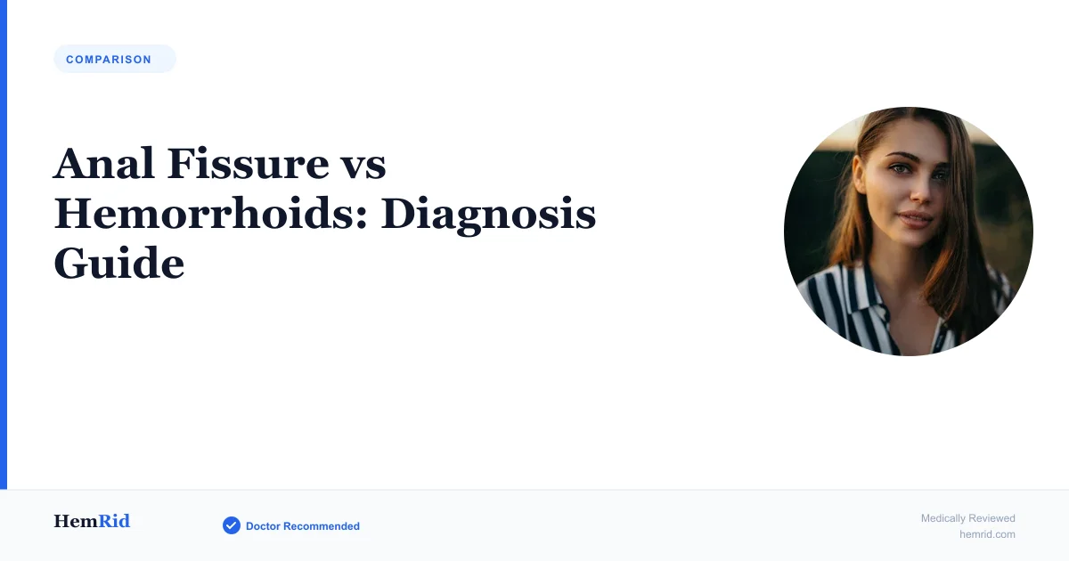 Anal Fissure vs Hemorrhoids: Diagnosis Guide (2026)