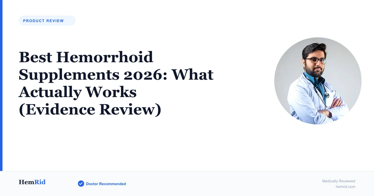 Best Hemorrhoid Supplements 2026: What Actually Works (Evidence Review)