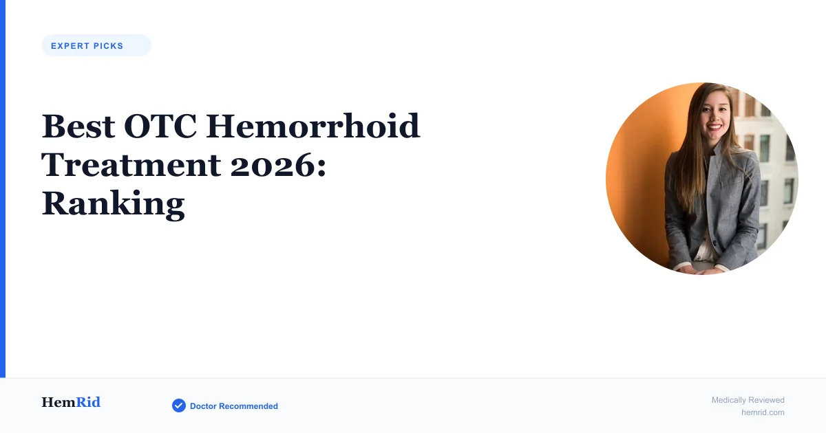 Best OTC Hemorrhoid Treatment 2026: Ranking