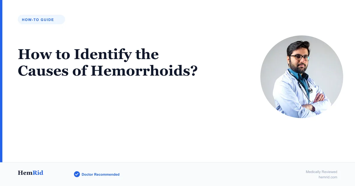 How to Identify the Causes of Hemorrhoids? — evidence-based guide by HemRid Medical Team
