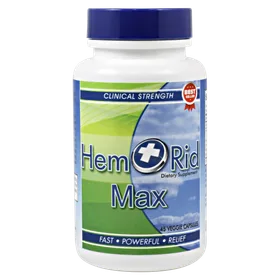 HemRid Max Strength supplement bottle
