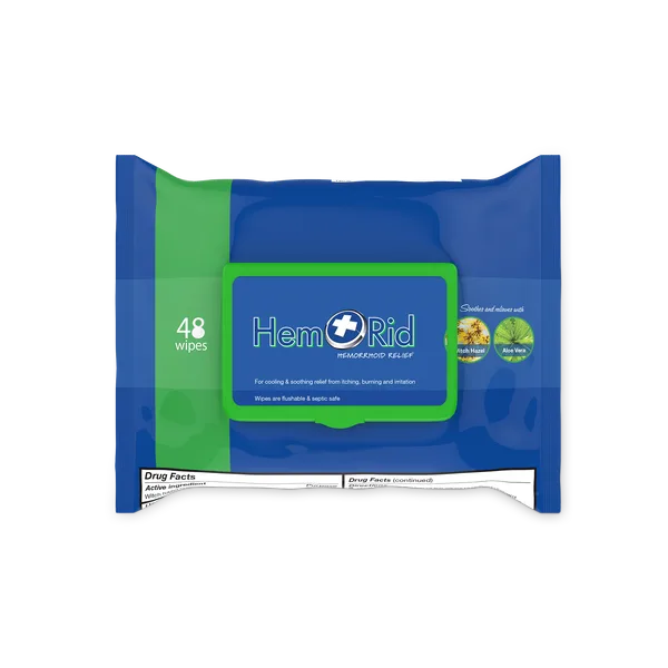 HemRid Medicated Wipes product photo